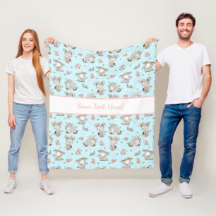 Niedliche Girls lesen Bücher Geschenk Ideen Fleecedecke