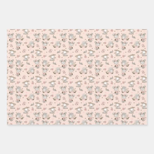 Niedliche Girls lesen Bücher Geschenk Ideen Geschenkpapier Set (Vorderseite 2)