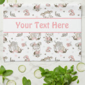 Niedliche Girls lesen Bücher Geschenk Ideen Geschirrtuch (Gefaltet)