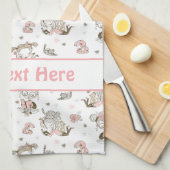 Niedliche Girls lesen Bücher Geschenk Ideen Geschirrtuch (Viertel Falte)