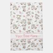 Niedliche Girls lesen Bücher Geschenk Ideen Geschirrtuch (Vertikal)