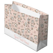 Niedliche Girls lesen Bücher Geschenk Ideen Große Geschenktüte (Vorderseite Schrägansicht)