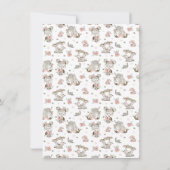 Niedliche Girls lesen Bücher Geschenkideen Einladung (Rückseite)