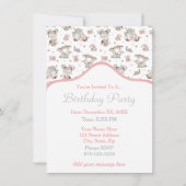 Niedliche Girls lesen Bücher Geschenkideen Einladung (Vorderseite)