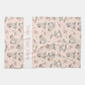 Niedliche Girls lesen Bücher Geschenkideen Geschirrtuch (Horizontal)