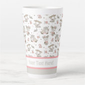 Niedliche Girls lesen Bücher Geschenkideen Milchtasse (Vorderseite)