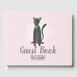 Niedliche Girls Pink Kitty Cat Cartoon Kinderdusch Gästebuch