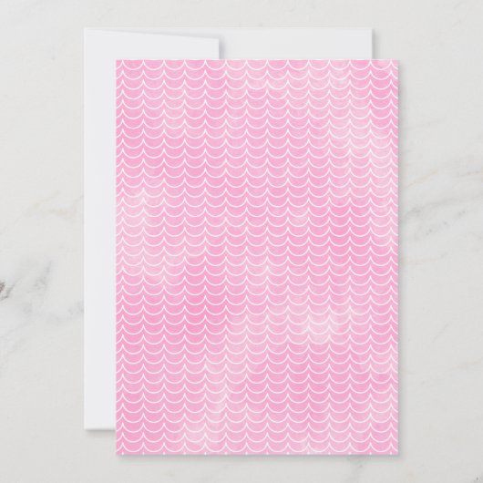 Niedliche Girls unter der Meerschwemme Einladung (Rückseite)