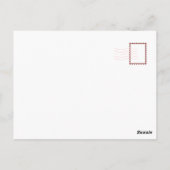 Niedliche Girly Bar Lesung Shojo Manga auf gemütli Postkarte (Rückseite)