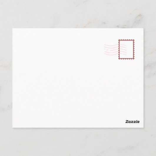 Niedliche Girly Bar Lesung Shojo Manga auf gemütli Postkarte (Rückseite)