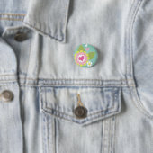 Niedliche girly Blume Button (Beispiel)