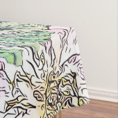 Niedliche Girly Blush Pink & White Floral Illustra Tischdecke (Beispiel)
