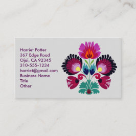 Niedliche Girly-Bohemische Blume Visitenkarte