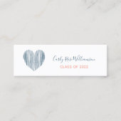 Niedliche Girly Boho Abschluss Name Calling Card Telefonnummerkarte (Vorderseite)