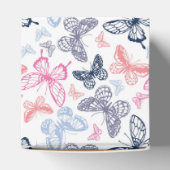 Niedliche Girly Colorful Butterfly Illustration Pa Geschenkschachtel (Oben)