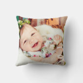 Niedliche Girly Floral Jungle Tiere Geburtsstadien Kissen (Rückseite)