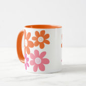 Niedliche Girly Happy Blume Tasse (Vorderseite Links)