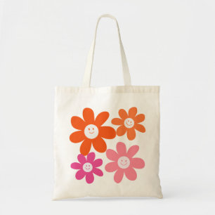 Niedliche Girly Happy Blume Tragetasche