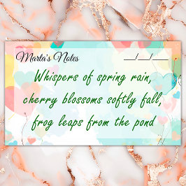 Niedliche Girly Heart Balloons 10 Zoll x 6 Zoll Post-it Klebezettel