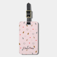 Niedliche girly Katze und Herz kopieren