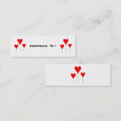 Niedliche Girly Mini Visitenkarte (Vorne/Hinten)