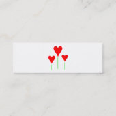 Niedliche Girly Mini Visitenkarte (Rückseite)