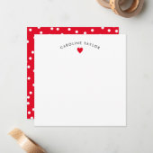 Niedliche Girly Note Card Mitteilungskarte (Vorderseite/Rückseite Beispiel)