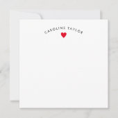 Niedliche Girly Note Card Mitteilungskarte (Vorderseite)