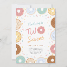 Niedliche Girly Pastel Donut Zwei süße zweite Gebu