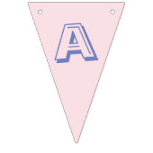 Niedliche Girly Pastel Pink Cupcake Happy Birthday Wimpelkette (Dritte Fahne)