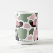 Niedliche Girly Pink Bubblegum Blash Kuh Kaffeetasse (Mittel)
