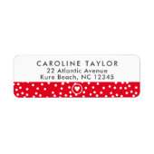 Niedliche Girly-Rücksendeadresse (Vorne)