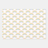 Niedliche Girly Unicorn Regenbogenstars Geschenkpapier Set (Vorderseite 2)