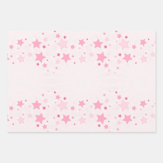 Niedliche Girly Unicorn Regenbogenstars Geschenkpapier Set (Vorderseite 3)