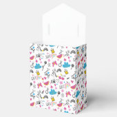 Niedliche Girly Whimsical Rainbow Farbige Illustri Geschenkschachtel (Geöffnet)