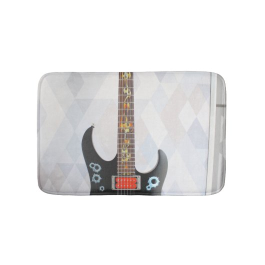 Niedliche Gitarre Badematte (Vorderseite)
