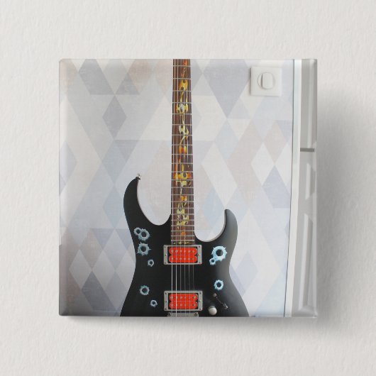 Niedliche Gitarre Button (Vorderseite)