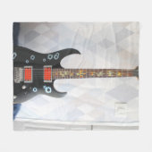 Niedliche Gitarre Fleecedecke (Vorderseite (Horizontal))