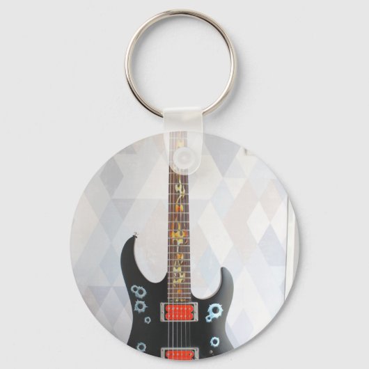Niedliche Gitarre Schlüsselanhänger (Vorderseite)