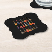 Niedliche Gitarrenrock und Roll Musical Instrument Untersetzer (angewinkelt)