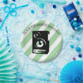 Niedliche Gitarrenrock- und Roll-Musikinstrumente Pappteller (Party)