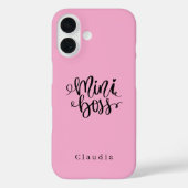 Niedliche Glamour Girly Pink "Mini Boss" Case-Mate iPhone Hülle (Rückseite)