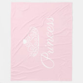 Niedliche Glamour Girona Prinzessin Tiara Fleecedecke (Vorderseite)