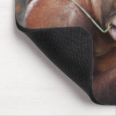 Niedliche Glasschlacke Ihre Zähne Tier Mousepad (Ecke)