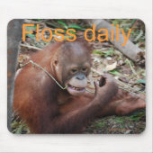 Niedliche Glasschlacke Ihre Zähne Tier Mousepad (Vorne)