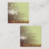 Niedliche Glitterie-Kronleuchter Quadratische Visitenkarte (Vorne/Hinten)