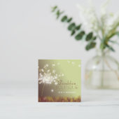 Niedliche Glitterie-Kronleuchter Quadratische Visitenkarte (Stehend Vorderseite)