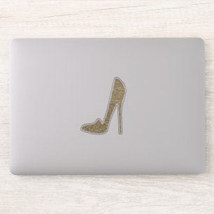 Niedliche Glitzer-High Heels Aufkleber