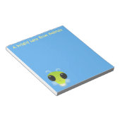 Niedliche Glow Bug Firefrefly Cartoon Abbildung Notizblock (angewinkelt)