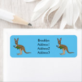 Niedliche glückliche australische Kangaroo-Abbildu (Insitu)